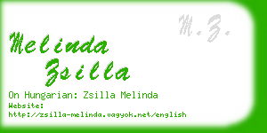 melinda zsilla business card